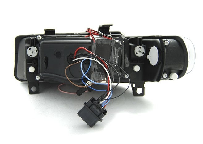 Koplampen geschikt voor Seat Leon/Toledo 04 99-08 04 Angel Eyes CCFL zwart