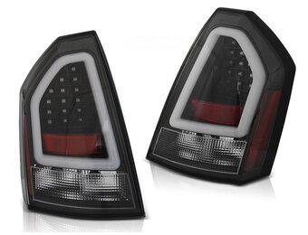 Achterlichten geschikt voor Chrysler 300C 05-08 zwart LED strip