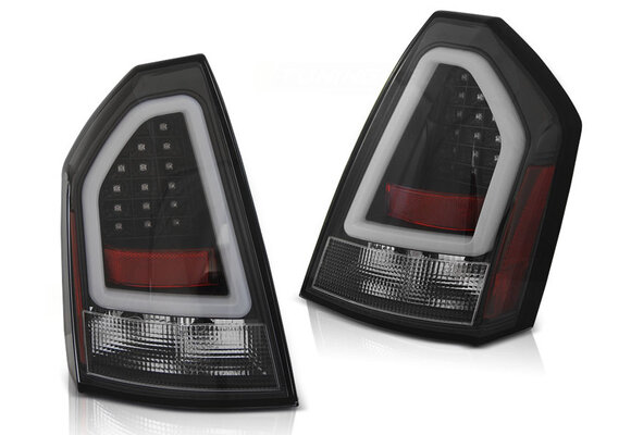 Achterlichten geschikt voor Chrysler 300C 05-08 zwart LED strip