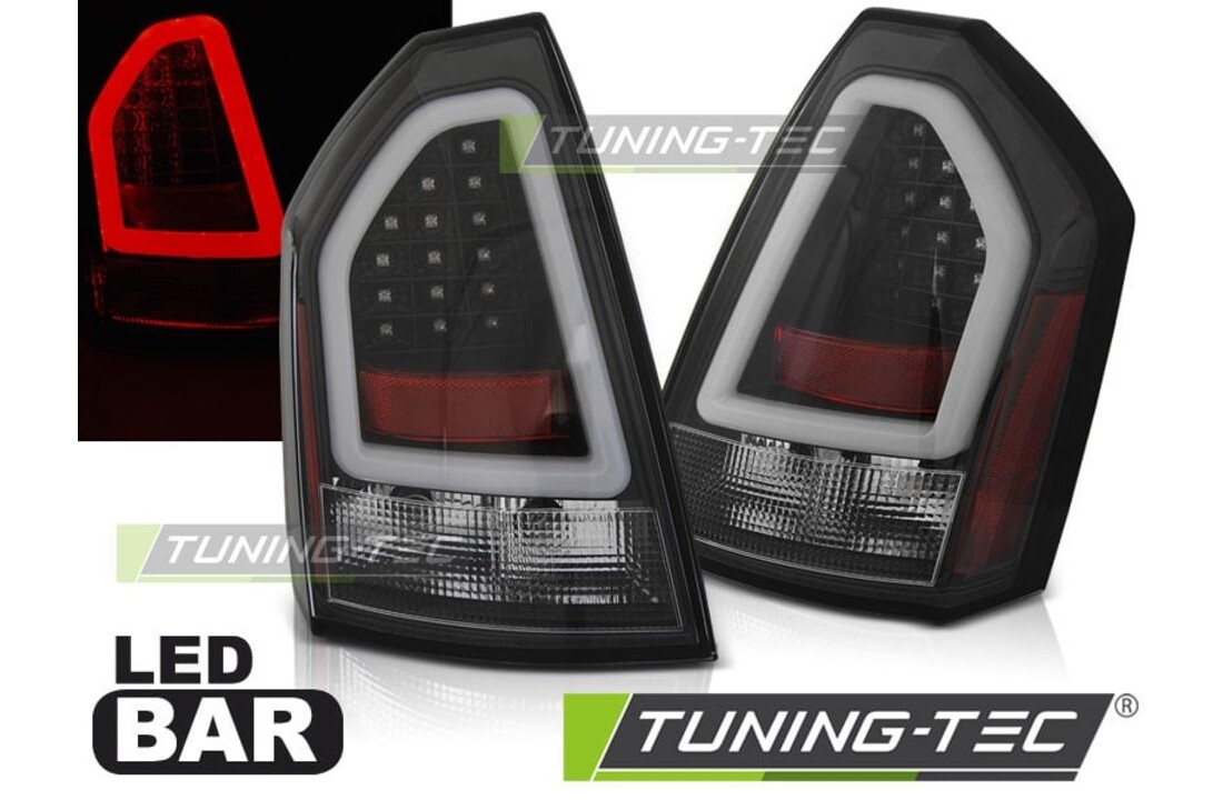 Achterlichten geschikt voor Chrysler 300C 05-08 zwart LED strip