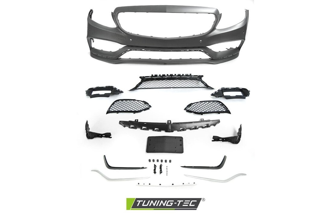Tuning bumper geschikt voor Mercedes W205 14- C63 stijl PDC