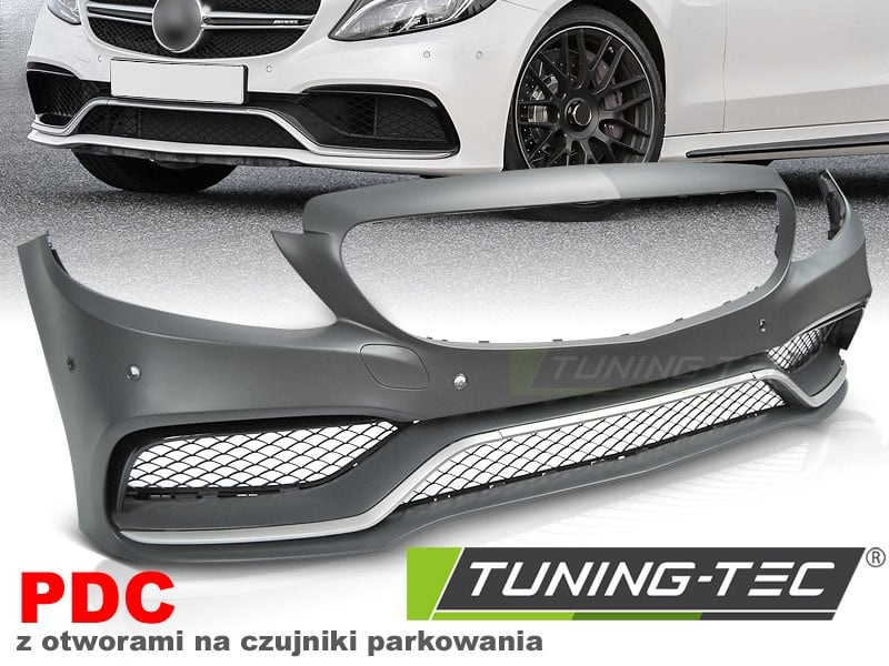 Tuning bumper geschikt voor Mercedes W205 14- C63 stijl PDC