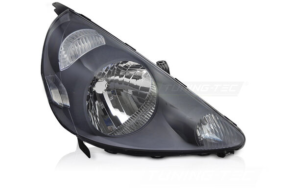 Koplamp Rechts Zwart TYC geschikt voor Honda Jazz / Fit (2002-2004)