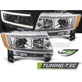 Koplampen Tube Light Chroom voor Jeep Grand Cherokee 2011-2013