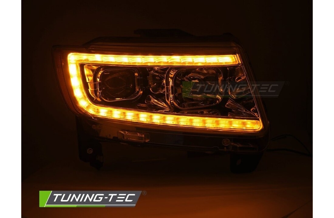 Koplampen Tube Light Chroom voor Jeep Grand Cherokee 2011-2013