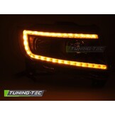 Koplampen Zwart met Tube Light voor Jeep Grand Cherokee 2011-2013