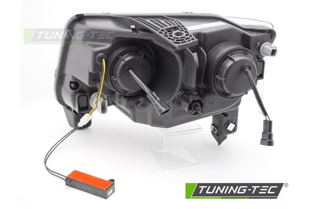 Koplampen Zwart met Tube Light voor Jeep Grand Cherokee 2011-2013