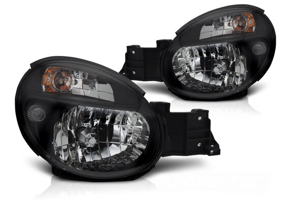 Koplampen Subaru Impreza II GD 2000-2003 Zwart