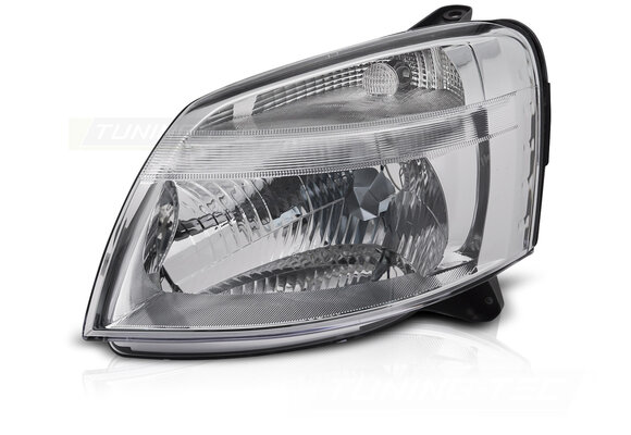 Koplamp Links Chroom TYC geschikt voor Citroen Berlingo & Peugeot Partner 02-10