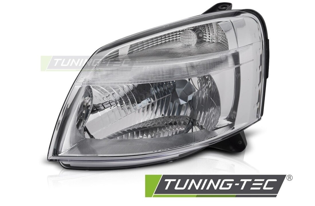 Koplamp Links Chroom TYC geschikt voor Citroen Berlingo & Peugeot Partner 02-10