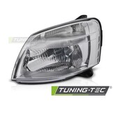 Koplamp Links Chroom TYC geschikt voor Citroen Berlingo & Peugeot Partner 02-10