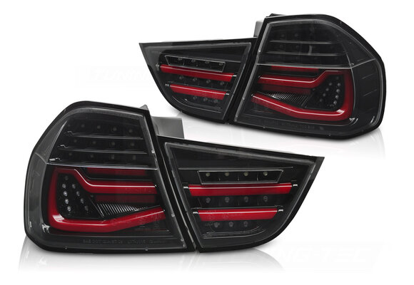 LED BAR Achterlichten Zwart Sequentieel Dynamisch geschikt voor BMW E90 (09-11)