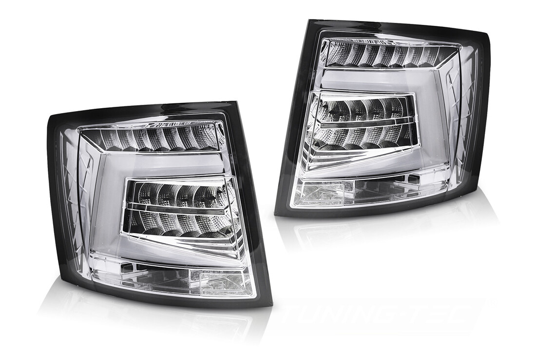Achterlichten LED BAR Chroom geschikt voor Skoda Octavia III 12-16 Combi OEM LED