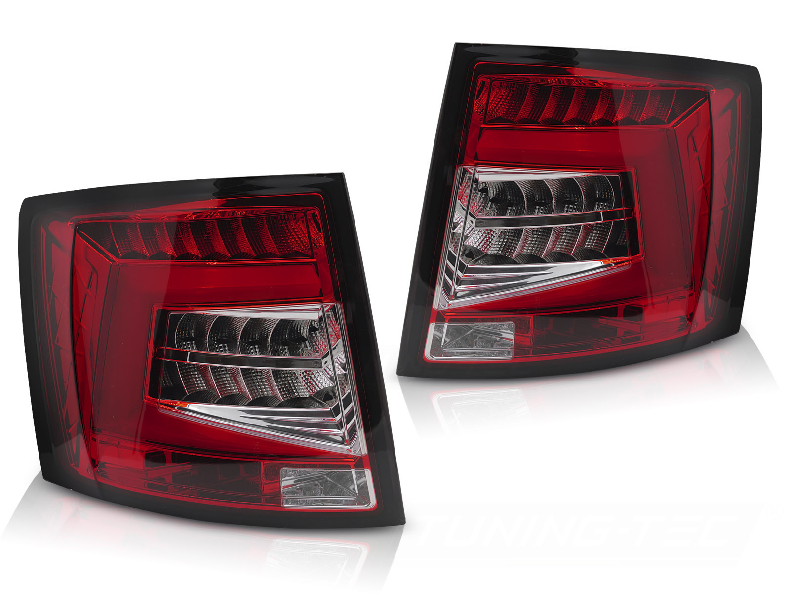 Achterlichten LED BAR Rood Wit geschikt voor Skoda Octavia III 16-20 Combi Dynamisch Knipperlicht