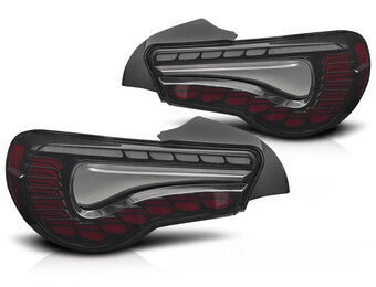 Achterlichten geschikt voor Toyota GT86 2012-2021 OLED Smoke met Dynamisch Knipperlicht