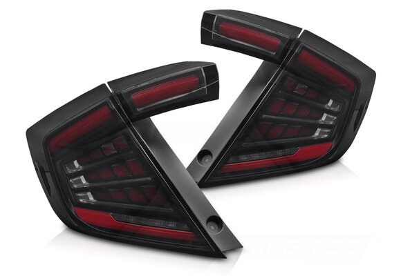 Achterlichten LED Smoke geschikt voor Honda Civic X Hatchback (2016-2021)