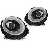 Koplampen met parkeerlicht geschikt voor BMW MINI (Cooper) 06-14 zwart