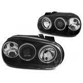 Koplampen geschikt voor VW Golf 4 09 97-09 03 Angel Eyes CCFL zwart