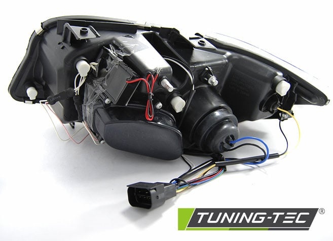 Koplampen dual halo rims geschikt voor BMW E90/E91 03 05-08 08 Angel Eyes CCFL zwart