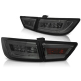 Achterlichten geschikt voor Renault Clio IV 13-16 hatchback LED strip smoke