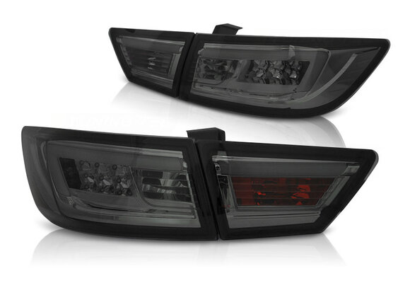 Achterlichten geschikt voor Renault Clio IV 13-16 hatchback LED strip smoke