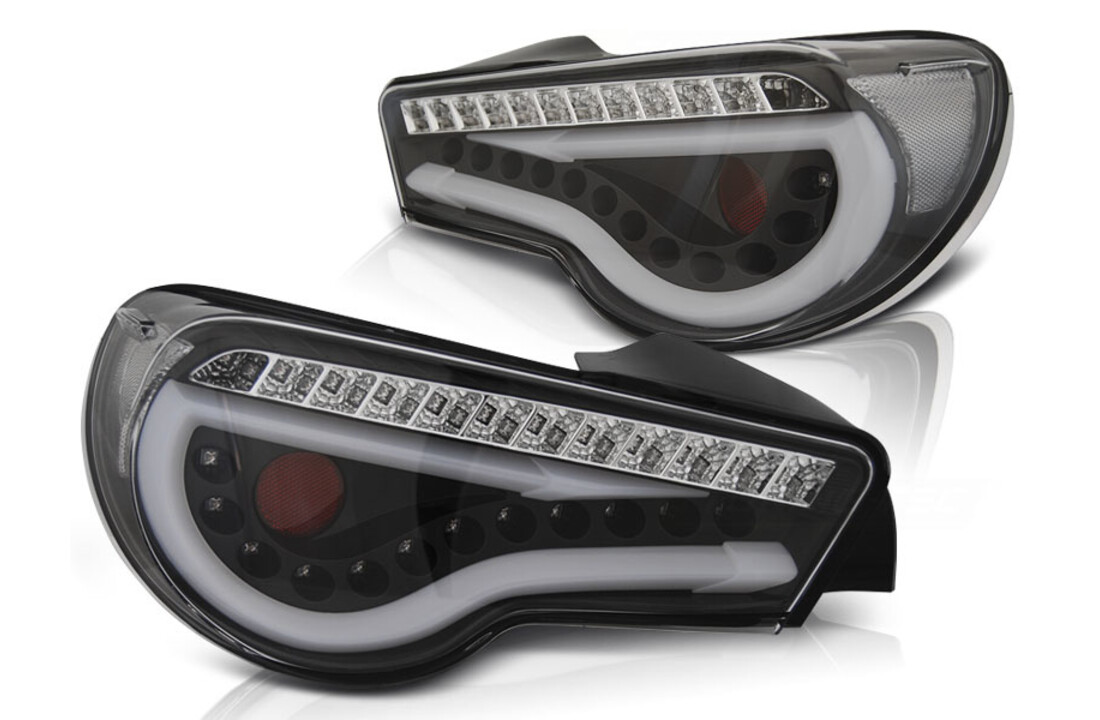 Achterlichten geschikt voor Toyota GT86 12-16 LED strip zwart seq
