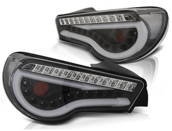 Achterlichten geschikt voor Toyota GT86 12-16 LED strip zwart seq