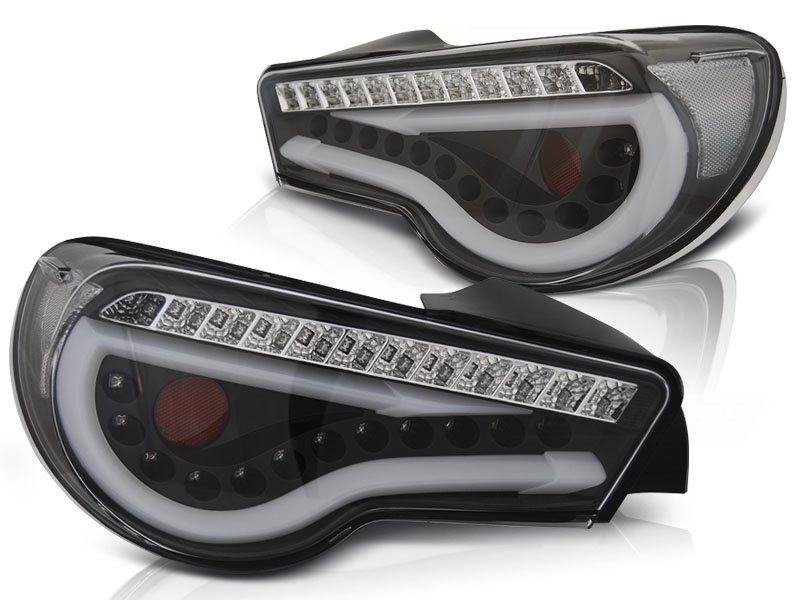 Achterlichten geschikt voor Toyota GT86 12-16 LED strip zwart seq