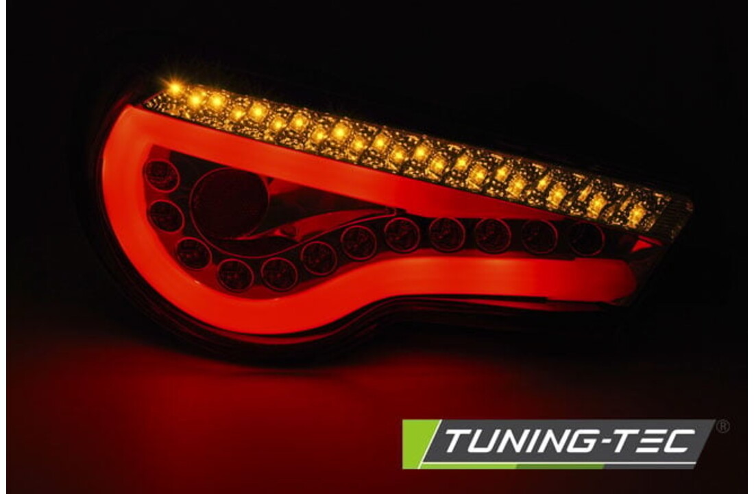 Achterlichten geschikt voor Toyota GT86 12-16 LED strip zwart seq