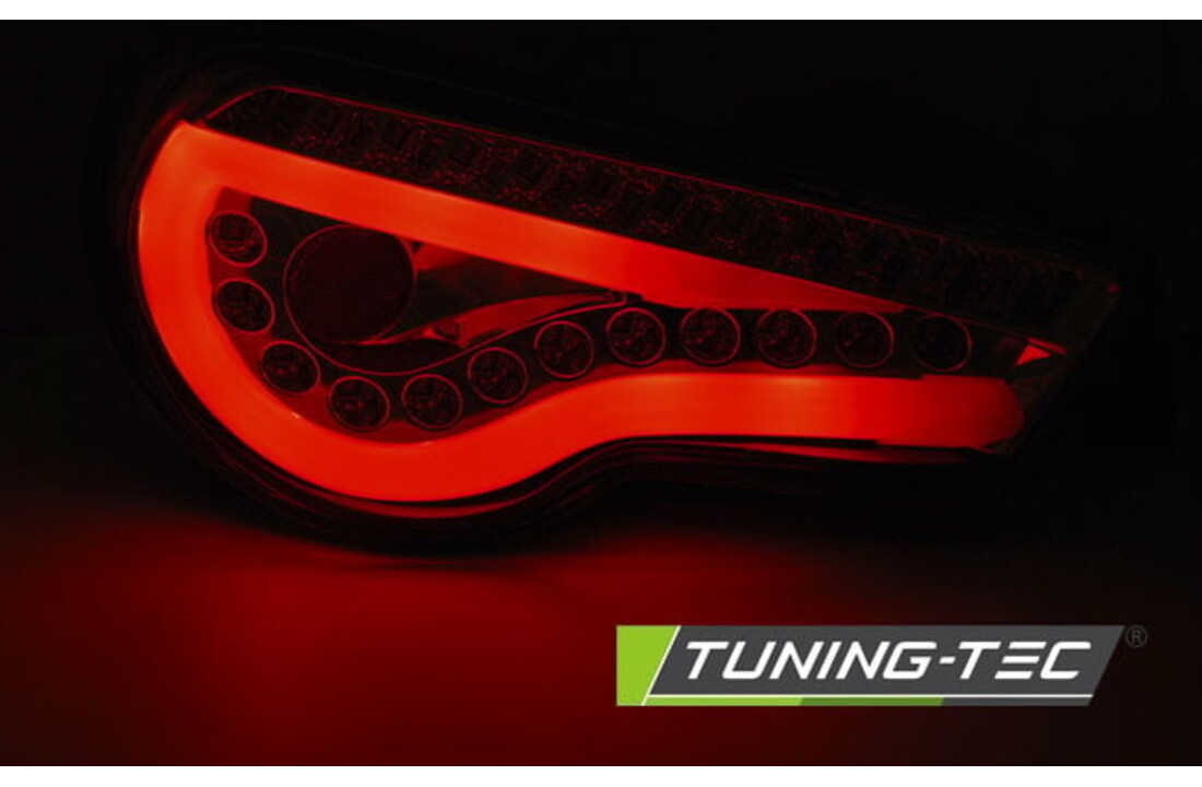 Achterlichten geschikt voor Toyota GT86 12-16 LED strip zwart seq
