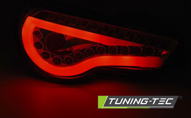 Achterlichten geschikt voor Toyota GT86 12-16 LED strip zwart seq