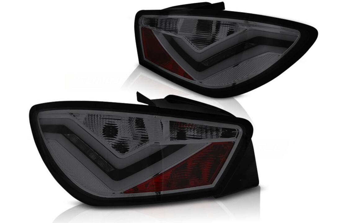 Achterlichten geschikt voor Seat Ibiza 6J 3D 06 08-12 rood smoke LED strip