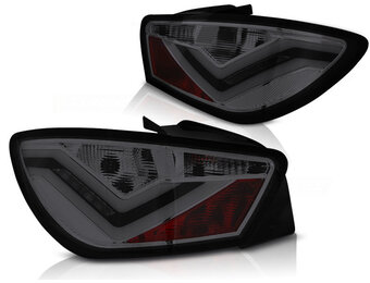 Achterlichten geschikt voor Seat Ibiza 6J 3D 06 08-12 rood smoke LED strip