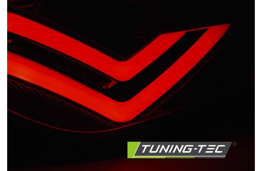Achterlichten geschikt voor Seat Ibiza 6J 3D 06 08-12 rood smoke LED strip