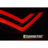 Achterlichten geschikt voor Seat Ibiza 6J 3D 06 08-12 rood smoke LED strip