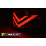 Achterlichten geschikt voor Seat Ibiza 6J 3D 06 08-12 rood smoke LED strip