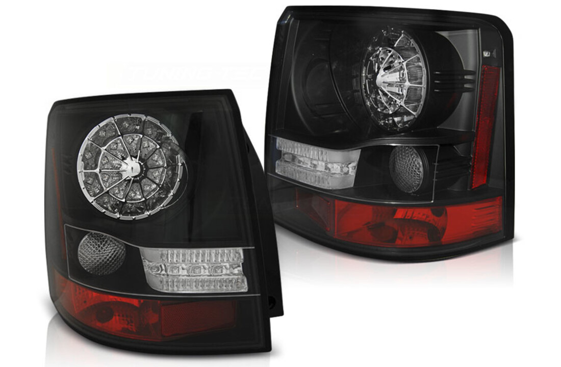 Achterlichten geschikt voor Land Rover Range Rover Sport 05-09 zwart LED
