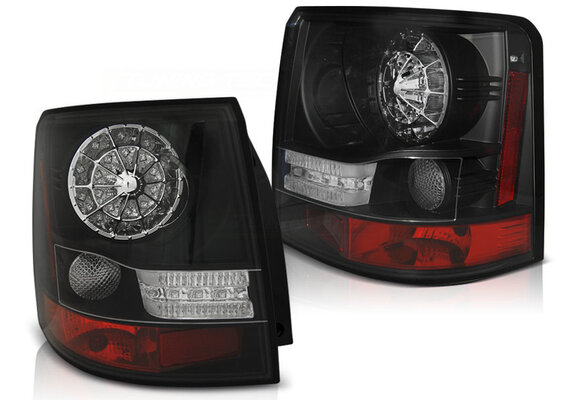 Achterlichten geschikt voor Land Rover Range Rover Sport 05-09 zwart LED
