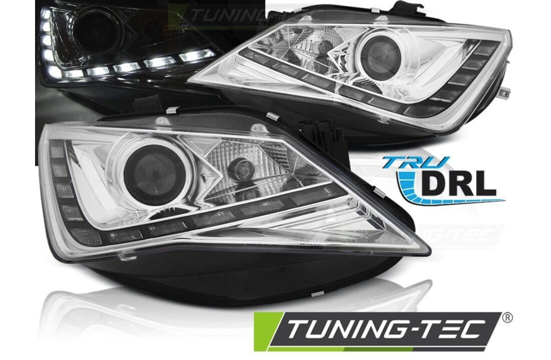 Koplampen dagrijlicht geschikt voor Seat Ibiza 6J 12-15 Tru DRL chroom