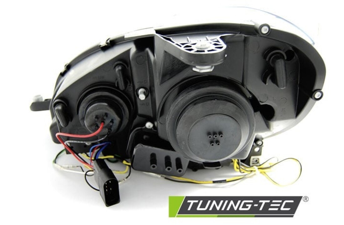 Koplampen met parkeerlicht geschikt voor Mercedes W204 11-14 zwart tube light