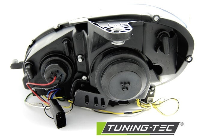 Koplampen met parkeerlicht geschikt voor Mercedes W204 11-14 zwart tube light