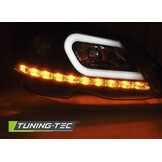 Koplampen met parkeerlicht geschikt voor Mercedes W204 11-14 zwart tube light