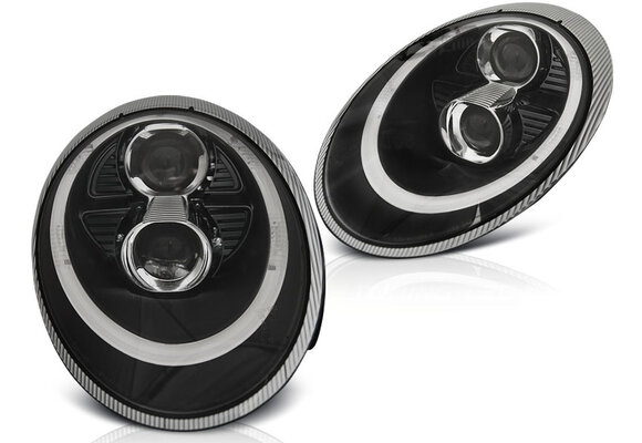 Koplampen Xenon geschikt voor Porsche 911 (997) 04-09 zwart HID