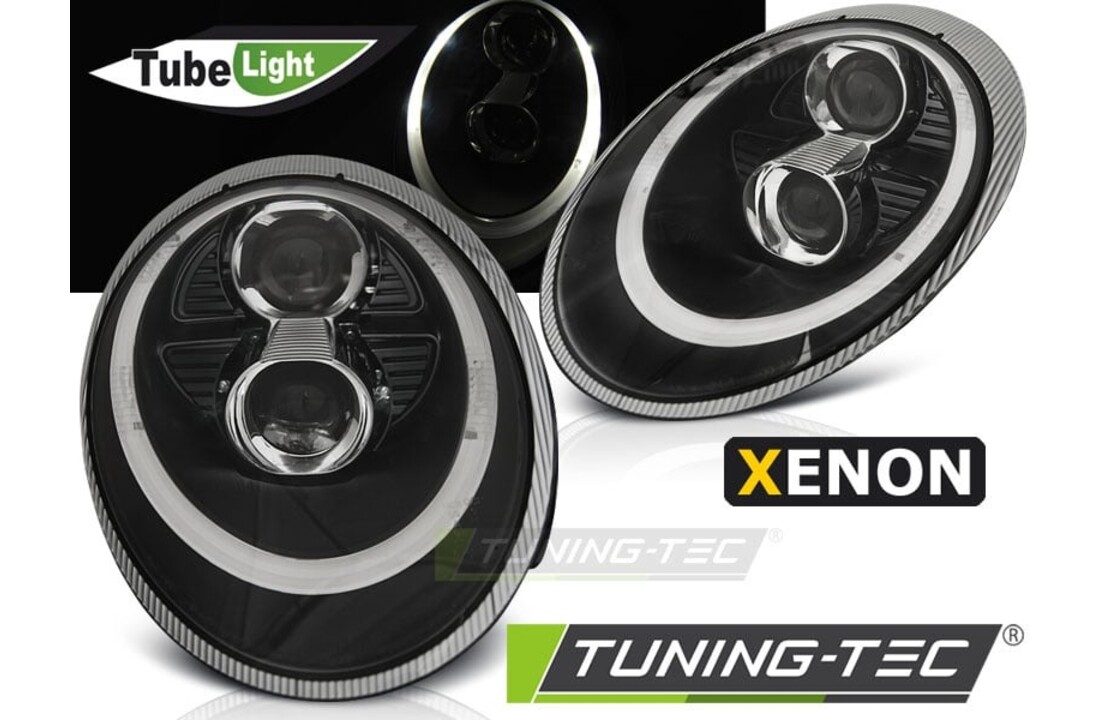 Koplampen Xenon geschikt voor Porsche 911 (997) 04-09 zwart HID