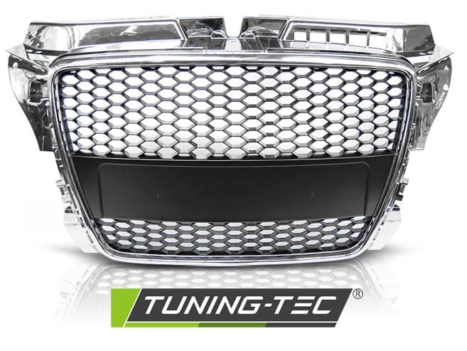 Grill geschikt voor AUDI A3 (8P) RS-STIJL 04 08-07 12 CHROOM