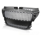 Grill geschikt voor AUDI A3 (8P) RS-STIJL 04 08-07 12 MAT ZWART