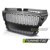 Grill geschikt voor AUDI A3 (8P) RS-STIJL 04 08-07 12 MAT ZWART