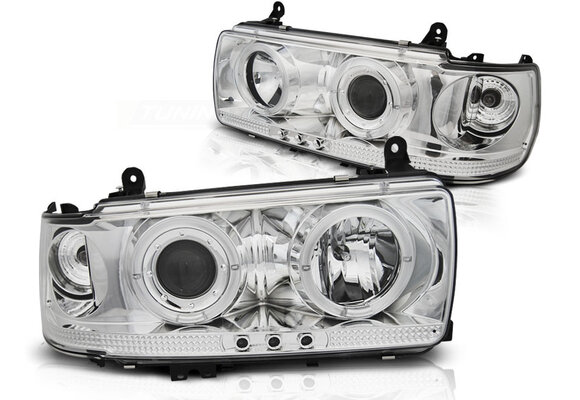 Koplampen geschikt voor Toyota Land Cruiser FJ 80 90-97 chroom