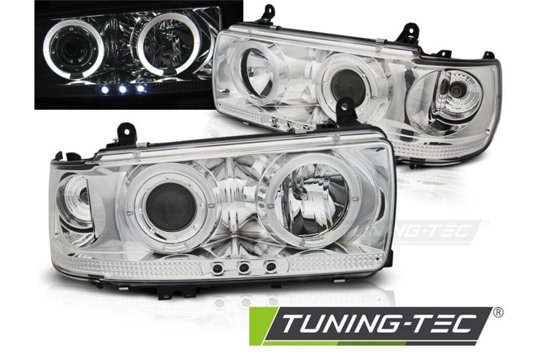Koplampen geschikt voor Toyota Land Cruiser FJ 80 90-97 chroom
