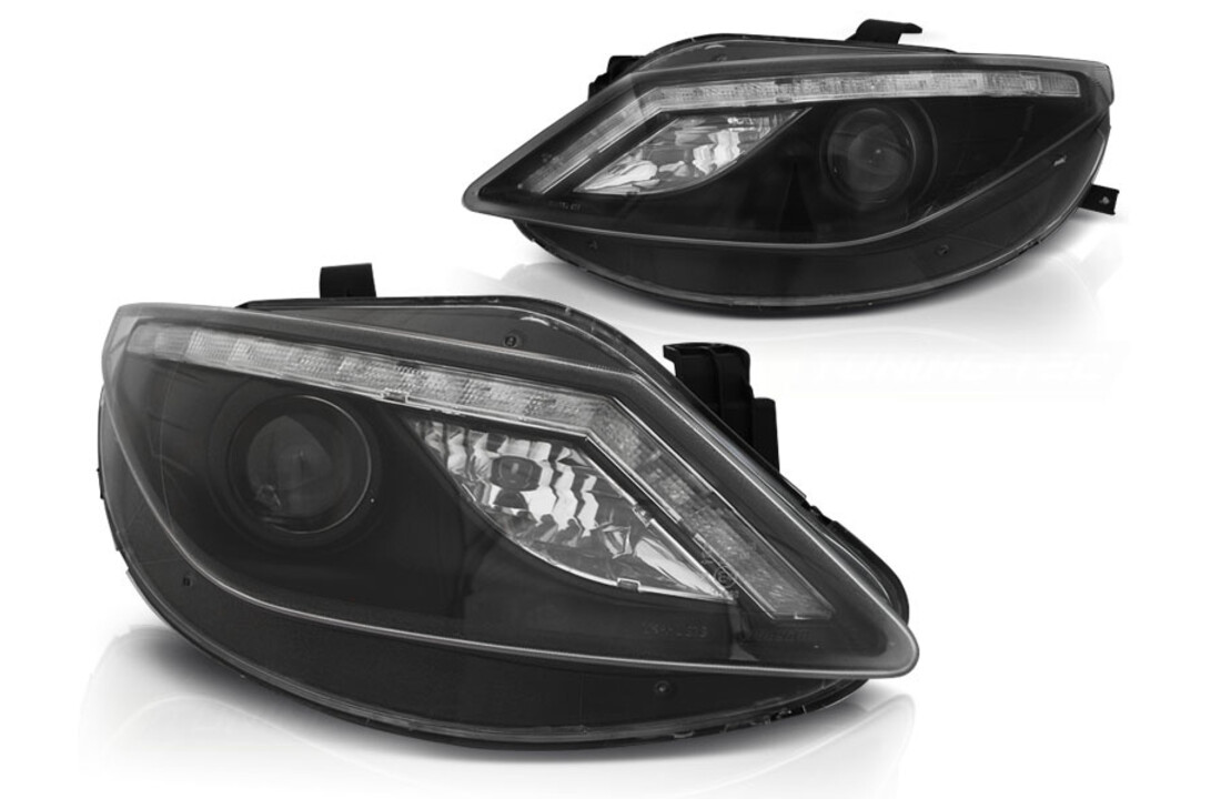 Koplampen met parkeerlicht geschikt voor Seat Ibiza 6J 06 08-12 zwart